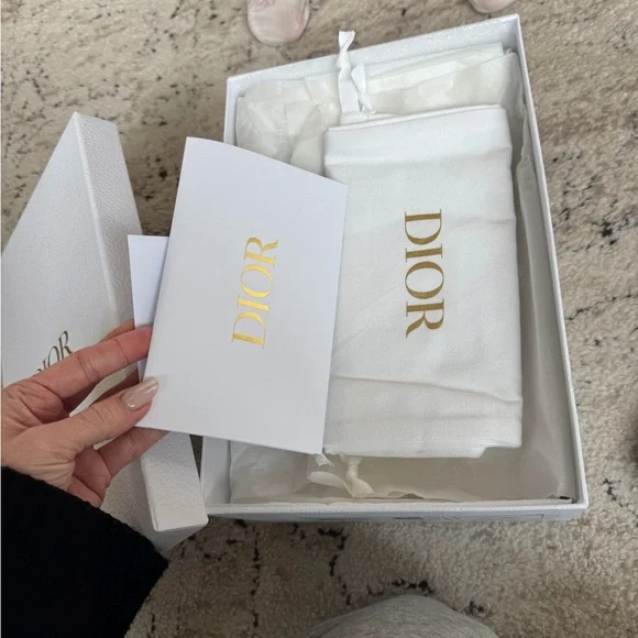 Dior Women's Black and Cream Sandals - Picture 6 of 8